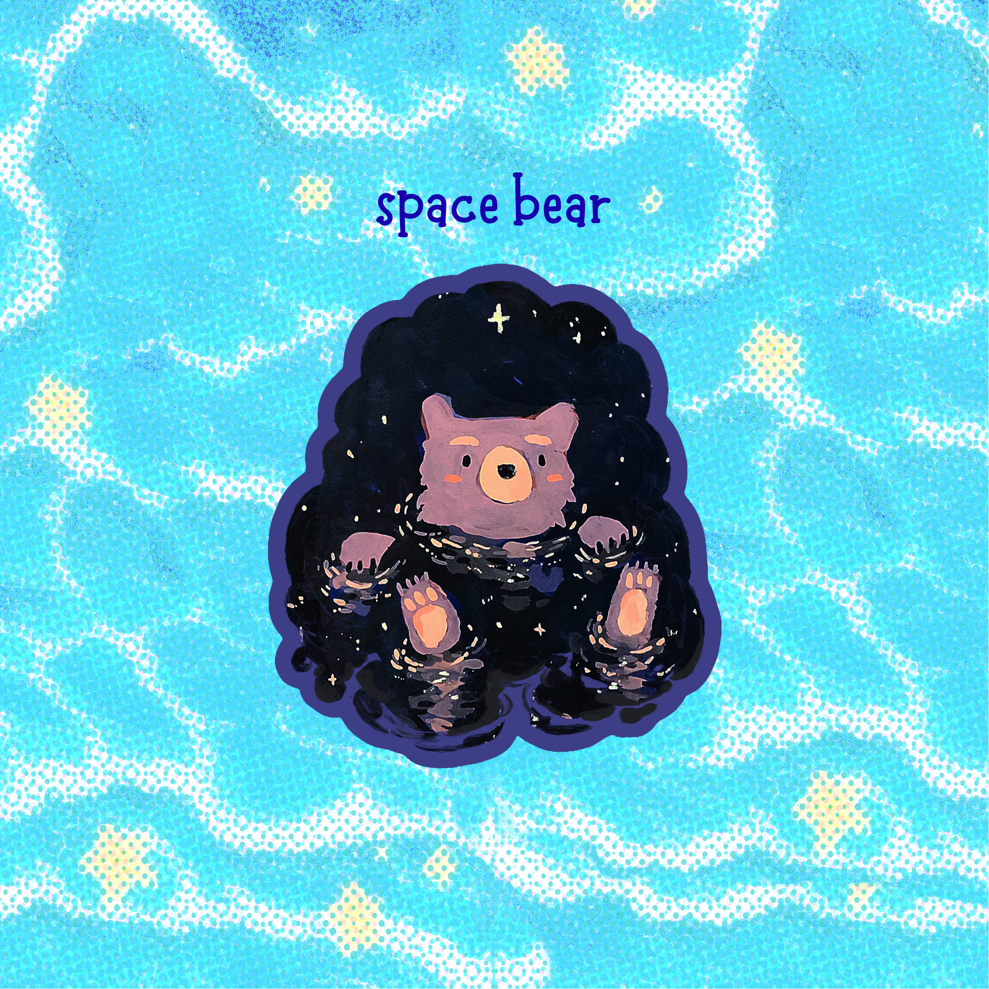 Space Bear - Sticker