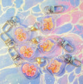 Pink & Yellow Bears - Heart Charms