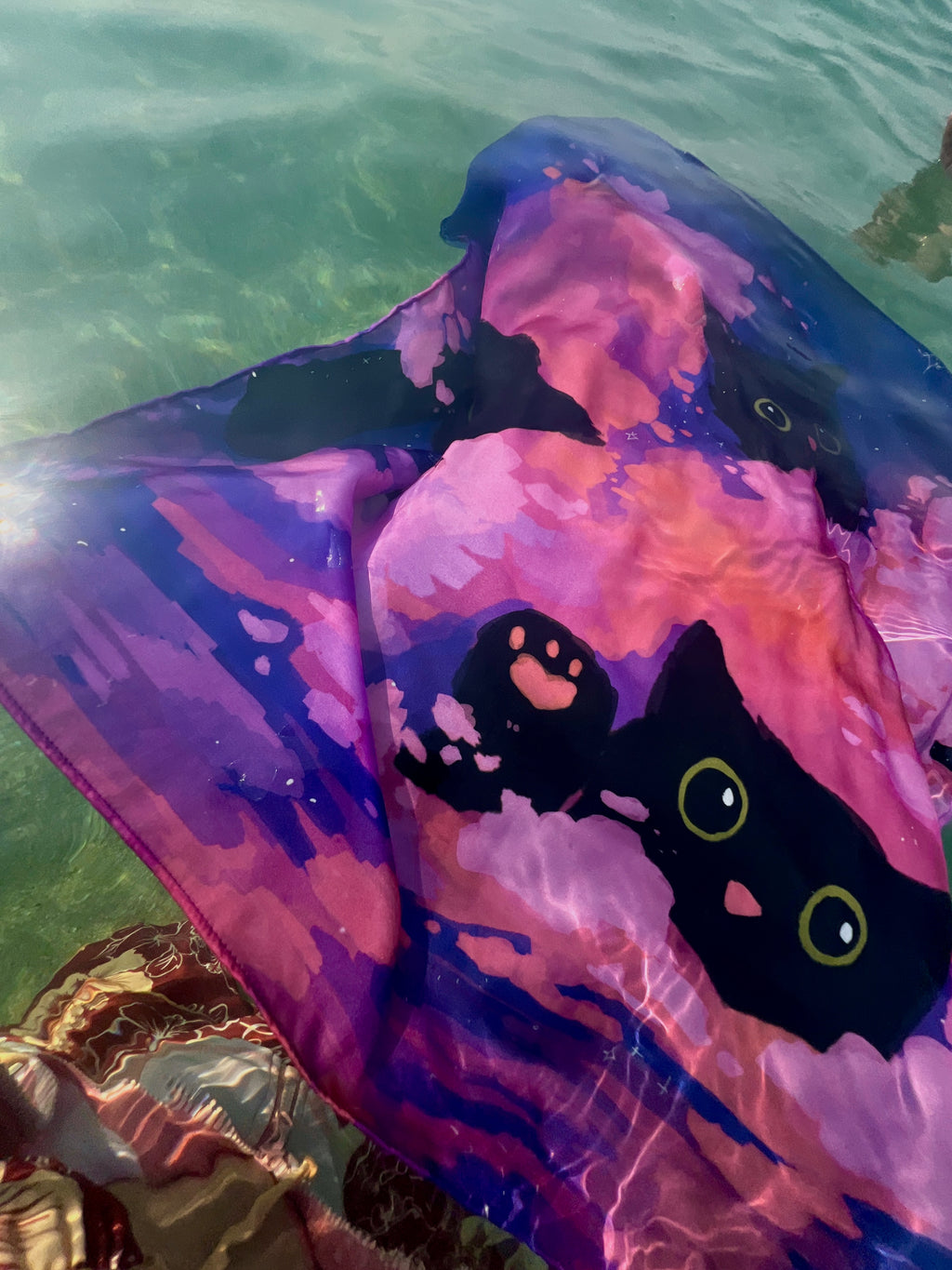 Bedtime Cats - Silk Scarf