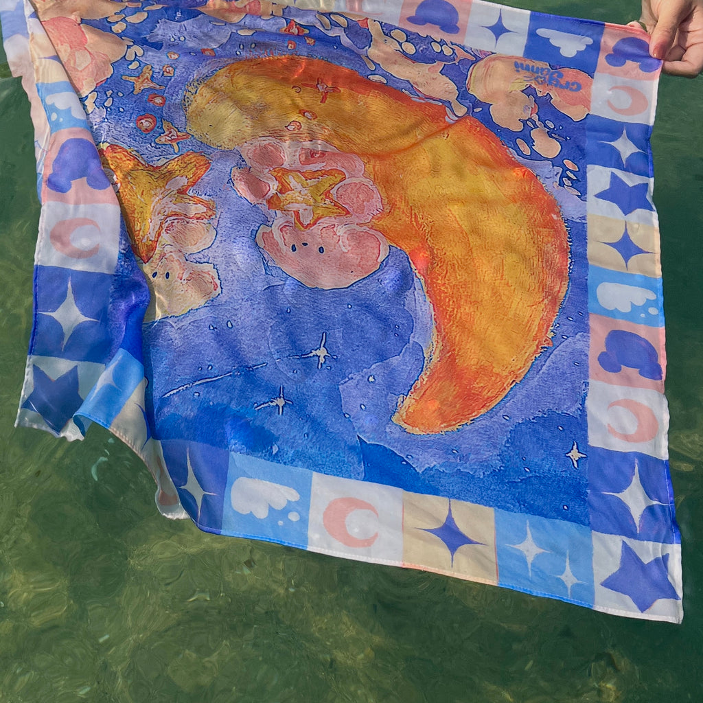 Moon Bears - Silk Scarf
