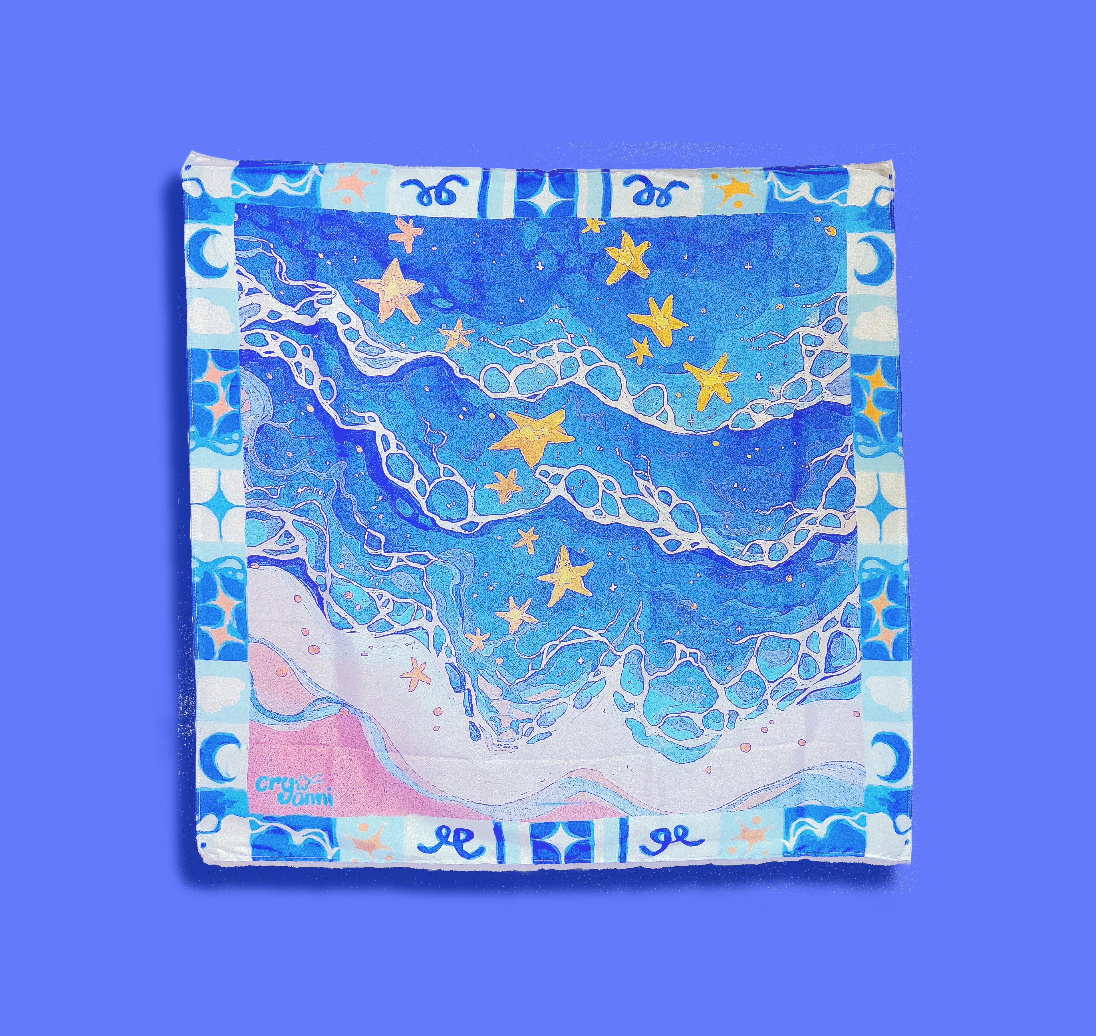 Day Waves - Silk Scarf
