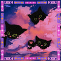 Bedtime Cats - Silk Scarf