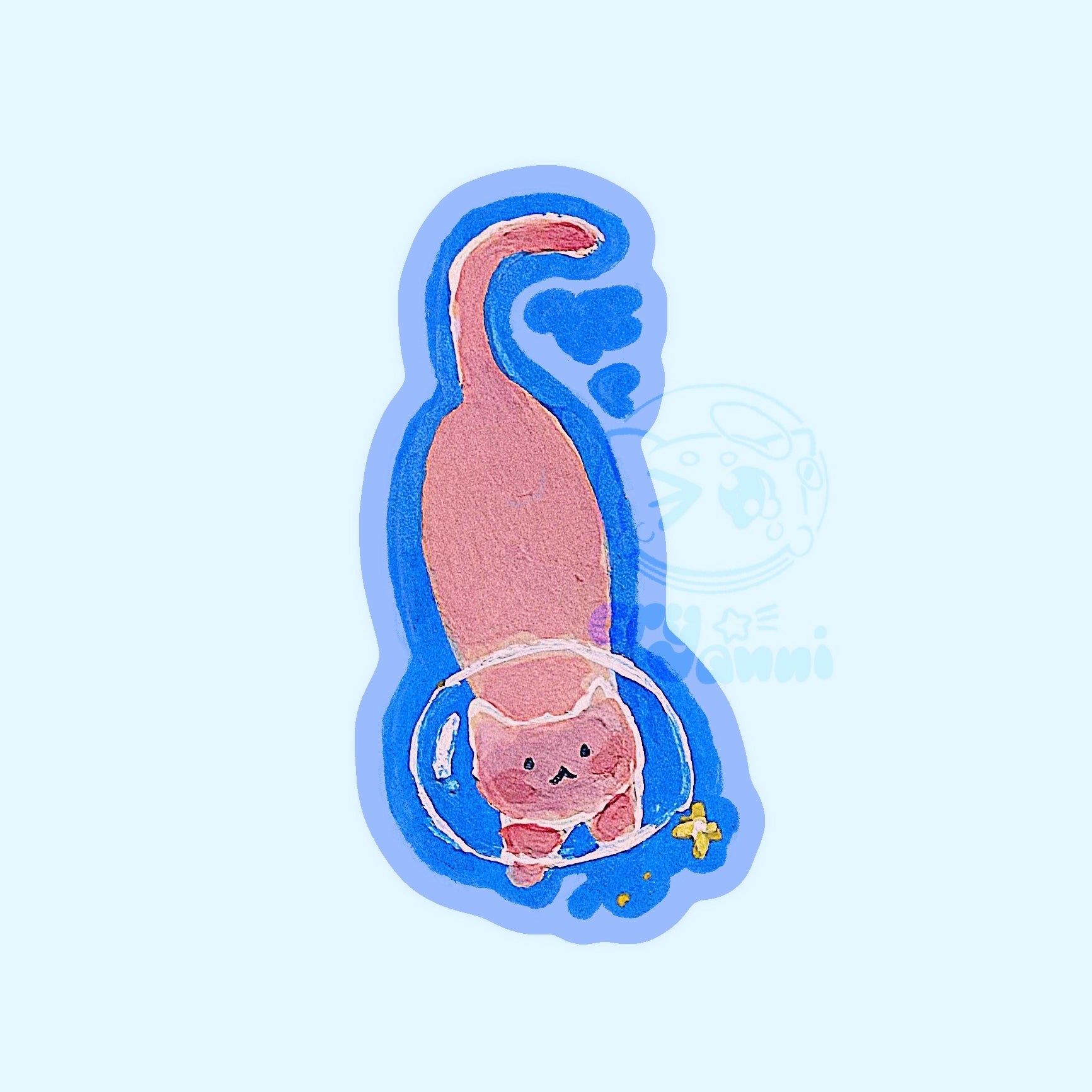 Pink Cats - Left Sticker