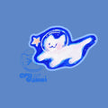 White Cat & Bunny - Right Sticker