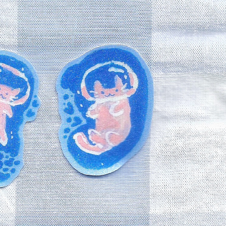 Light Peach Cats - Right Sticker