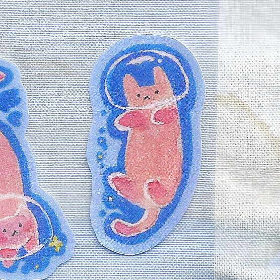 Pink Cats - Right Sticker