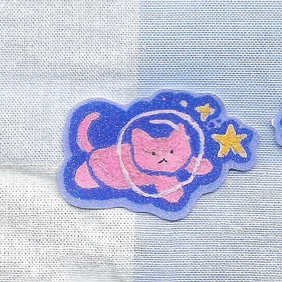 Purple Cats - Left Sticker