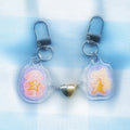 Pink & Yellow Bears - Heart Charms