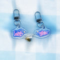 Purple Cat & Dog - Heart Charms