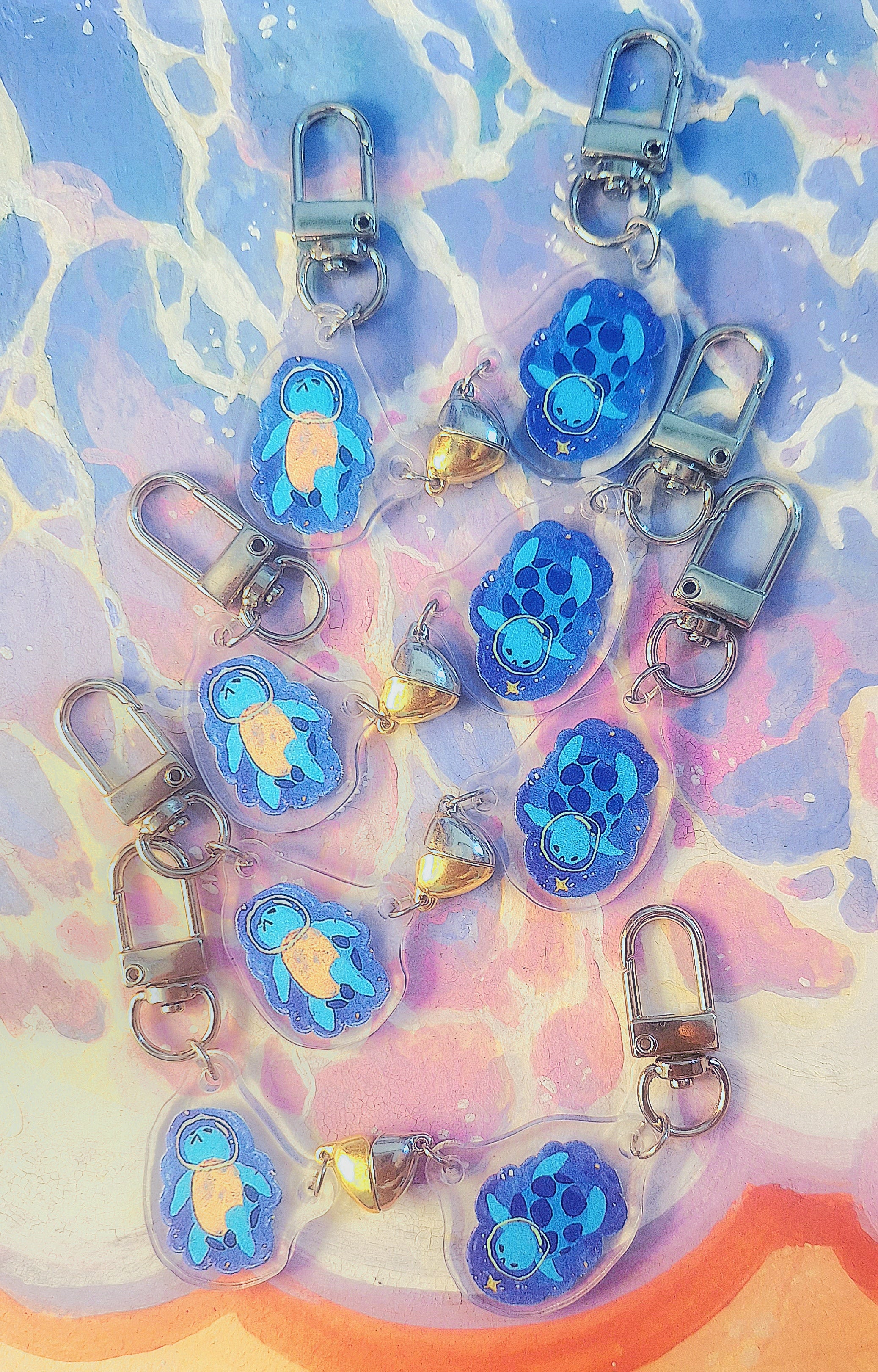 Turtles - Heart Charms